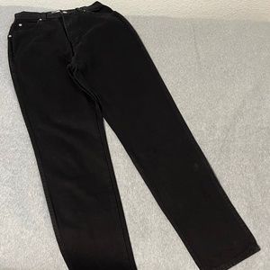 Vintage Jeanjer Jordache Mom Jeans High Waisted Black 80s Loose Skater